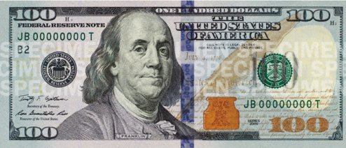 Новая банкнота в $100